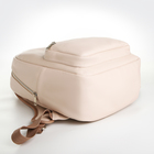 Рюкзак женский из искусственной кожи на молнии TEXTURA, цвет бежевый - фото 21848835