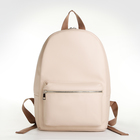 Рюкзак женский из искусственной кожи на молнии TEXTURA, цвет бежевый - фото 24412112