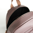 Рюкзак женский из искусственной кожи на молнии TEXTURA, цвет серый - Фото 6