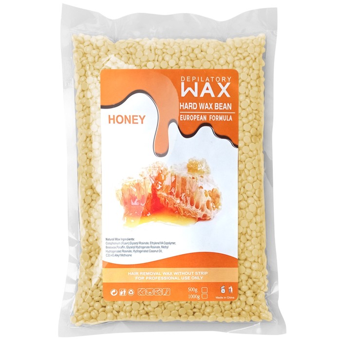 Воск плёночный для депиляции в гранулах JessNail «Мёд», 500 г - Фото 1