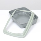 Лоток большой с бортиком Atlantis «Стандарт», 43×33×12.5 см, серый - Фото 5