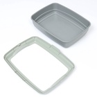 Лоток большой с бортиком Atlantis «Стандарт», 43×33×12.5 см, серый - Фото 6