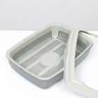 Лоток большой с сеткой и бортиком Atlantis «Стандарт», 43×33×12.5 см, серый - Фото 3