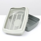 Лоток большой с сеткой и бортиком Atlantis «Стандарт», 43×33×12.5 см, серый - Фото 4