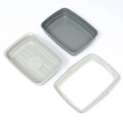 Лоток большой с сеткой и бортиком Atlantis «Стандарт», 43×33×12.5 см, серый - Фото 5