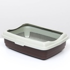 Лоток большой с сеткой и бортиком Atlantis «Стандарт», 43×33×12.5 см, шоколад - Фото 2