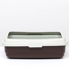 Лоток большой с сеткой и бортиком Atlantis «Стандарт», 43×33×12.5 см, шоколад - Фото 3