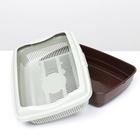 Лоток большой с сеткой и бортиком Atlantis «Стандарт», 43×33×12.5 см, шоколад - Фото 6