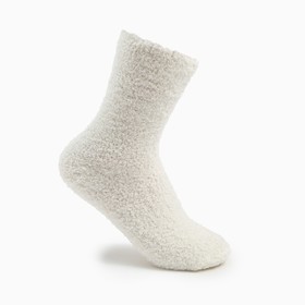 Носки махровые женские, цвет белый, размер 36-39