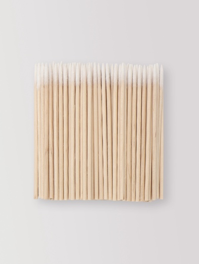 Ватные палочки на деревянной основе, заострённые, 7 см, 100 шт.