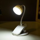 Настольная лампа "Ланди" LED 1,5Вт USB белый 8,5х8,5х19 см RISALUX - Фото 4