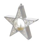 Ночник "Звезда" LED от батареек белый 5х19,5х18,5 см RISALUX - фото 9197944