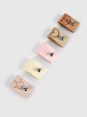 Набор бирок с кнопкой «Детский», 5×1.5 см, 10 шт., разноцветный