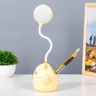 Настольная лампа "Манэки" LED 3Вт АКБ USB бежевый 11,5х10х30 см RISALUX - фото 21849532