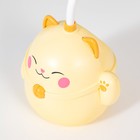 Настольная лампа "Манэки" LED 3Вт АКБ USB бежевый 11,5х10х30 см RISALUX - фото 21849533