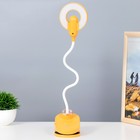 Настольная лампа на прищепке "Блум" LED 3Вт АКБ USB оранжевый 8х12х42,5 см RISALUX - фото 21849581