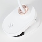 Настольная лампа на прищепке "Блум" LED 3Вт АКБ USB белый 8х12х42,5 см RISALUX - фото 21849595