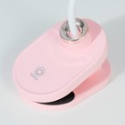 Настольная лампа на прищепке "Блум" LED 3Вт АКБ USB розовый 8х12х42,5 см RISALUX - Фото 7