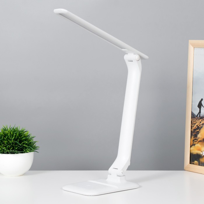 Настольная лампа «Вилман» LED 5 Вт АКБ USB белый 28.8×31.5 см RISALUX