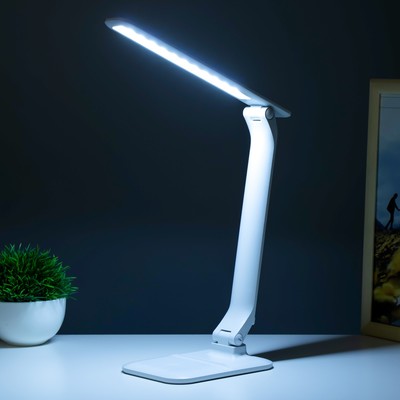 Настольная лампа «Вилман» LED 5 Вт АКБ USB белый 28.8×31.5 см RISALUX