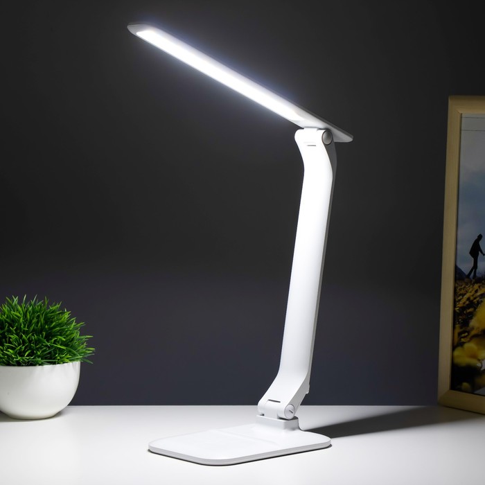 Настольная лампа "Вилман" LED 5Вт АКБ USB белый 28,8х31,5 см RISALUX - фото 1926526502