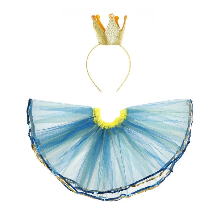 Карнавальный набор «Принцесса», 2 предмета: юбка, ободок - Фото 1