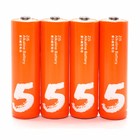 Батарейка алкалиновая Xiaomi ZMI Rainbow Zi5, AA, LR6, спайка, 4 шт, оранжевые - фото 51323363 Батарейка алкалиновая Xiaomi ZMI Rainbow Zi5, AA, LR6, спайка, 4 шт, оранжевые - фото 51323363