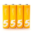 Батарейка алкалиновая Xiaomi ZMI Rainbow Zi5, AA, LR6, спайка, 4 шт, желтые - фото 51323375 Батарейка алкалиновая Xiaomi ZMI Rainbow Zi5, AA, LR6, спайка, 4 шт, желтые - фото 51323375