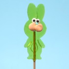 Карамель на палочке "Зая", зелёный, 25 г - Фото 4