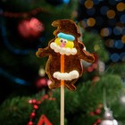 Карамель на палочке "Дед Мороз", оранжевый, 25 г - фото 11366205