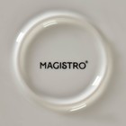 Тарелка фарфоровая обеденная Magistro «Лакомка», d=20,5 см, цвет белый - Фото 5