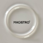 Тарелка обеденная Magistro «Лакомка», d=20,5 см, фарфор, цвет белый 9318455 - фото 395120