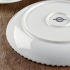 Тарелка фарфоровая обеденная Magistro «Лакомка», d=20,5 см, цвет белый - Фото 6