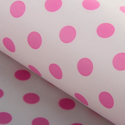 Плёнка для цветов и подарков "Горох на белом", 60 х 60 см