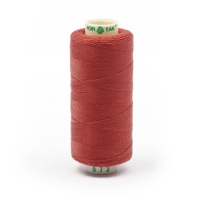 Нитки Dor Tak 40/2, 400 ярд, цвет №673 розовый, 10 шт в уп.