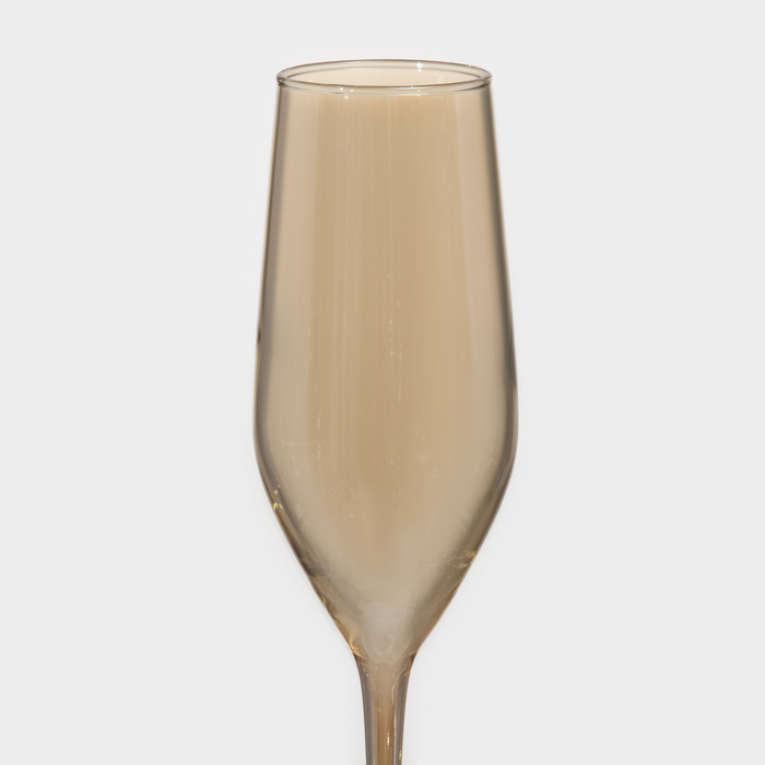Набор стеклянных бокалов для шампанского «Золотой мёд», 160 мл, 4 шт - фото 1928008935