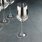 Набор стеклянных бокалов для вина «Серебряная дымка», 350 мл, 4 шт - Фото 2