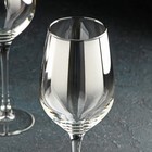 Набор стеклянных бокалов для вина «Серебряная дымка», 350 мл, 4 шт - Фото 3
