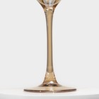 Набор стеклянных бокалов для вина «Золотой мёд», 270 мл, 4 шт, цвет золотой - фото 4364764