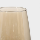 Набор стеклянных бокалов для вина «Золотой мёд», 270 мл, 4 шт, цвет золотой - фото 4364765