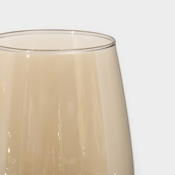 Набор стеклянных бокалов для вина «Золотой мёд», 270 мл, 4 шт, цвет золотой - фото 1919407087