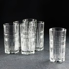Набор высоких стеклянных стаканов Dallas, 380 мл, 6 шт - фото 319101636