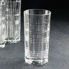 Набор высоких стеклянных стаканов Dallas, 380 мл, 6 шт - Фото 2