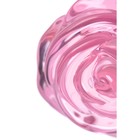 Анальная втулка Sexus Glass, стекло, розовая, 12,6 см - Фото 7