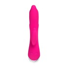 Вибратор Штучки-Дрючки «Дрючка-Удовольствие» с клиторальным стимулятором, розовый, 21,5 см - Фото 2