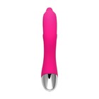 Вибратор Штучки-Дрючки «Дрючка-Удовольствие» с клиторальным стимулятором, розовый, 21,5 см - Фото 4