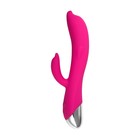 Вибратор Штучки-Дрючки «Дрючка-Удовольствие» с клиторальным стимулятором, розовый, 21,5 см - Фото 5
