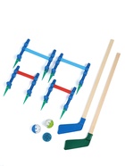 Хоккейный набор 3 в 1, 2 клюшки, 2 мяча, шайба, 4 ворота - Фото 6