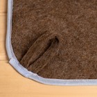 Набор для бани 3 предмета (коврик, шапка, рукавица) с цветной окантовкой МИКС - Фото 4