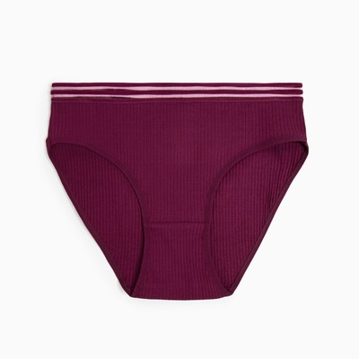 Трусы женские слипы, цвет бордовый, р-р 50-52